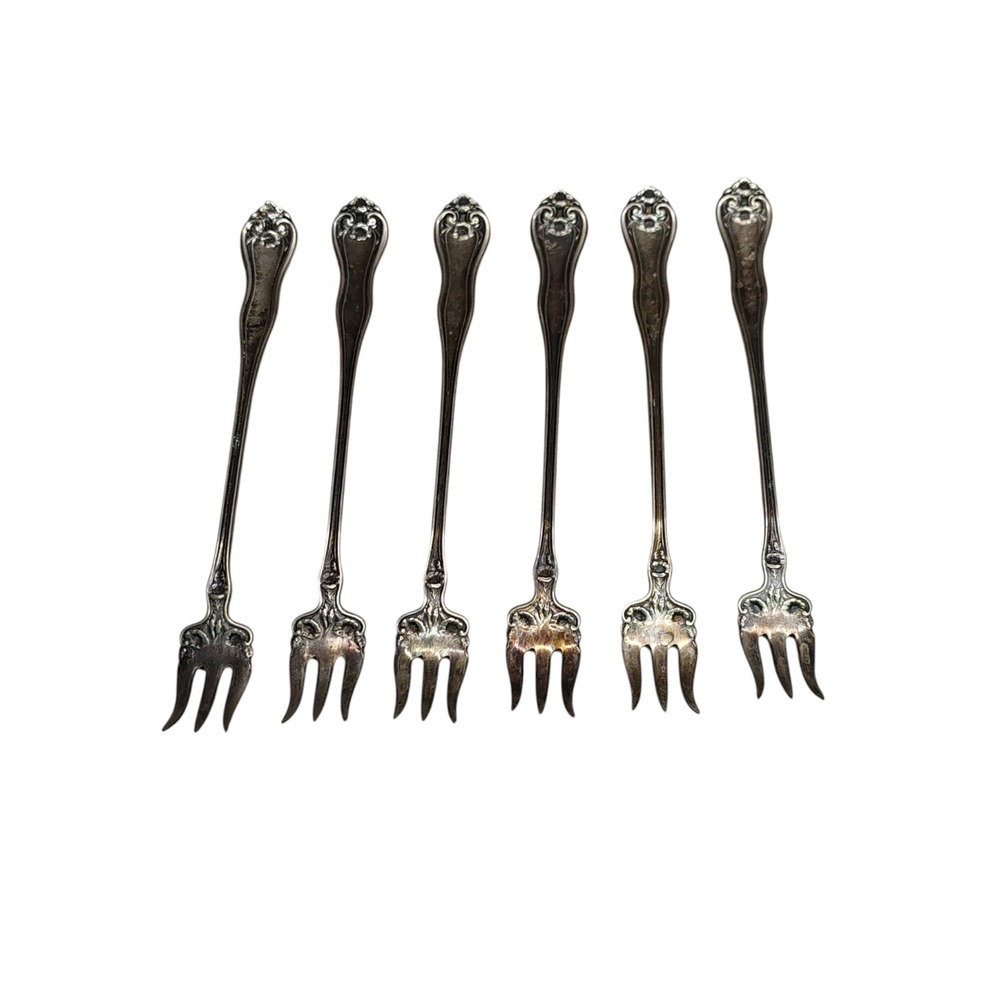 Vintage Silver Plate Leyland Cocktail Forks setting of 6 replacement